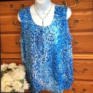 Christopher Banks Blue Dressy Tank